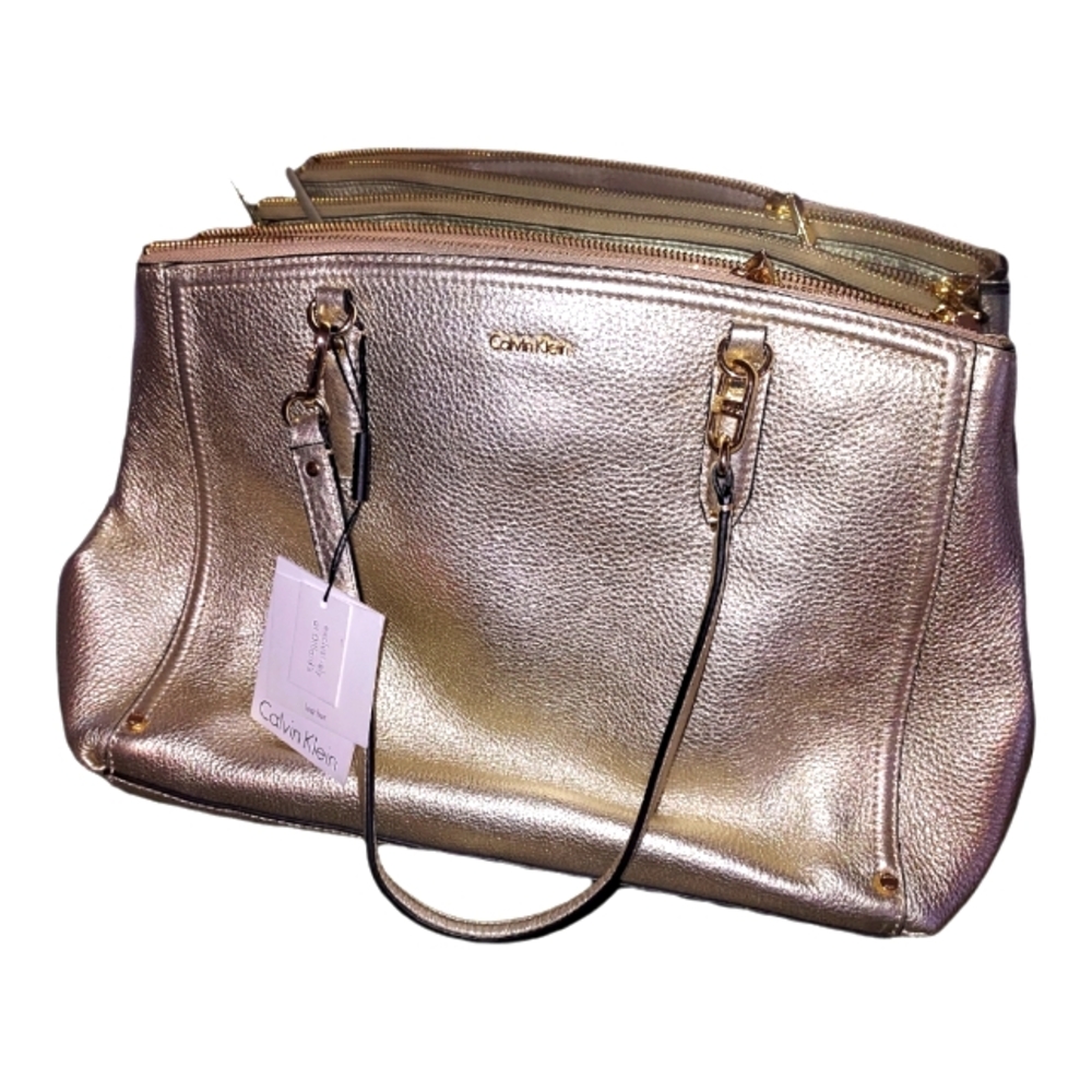 Calvin Klein | NWT Gold Crossbody Purse